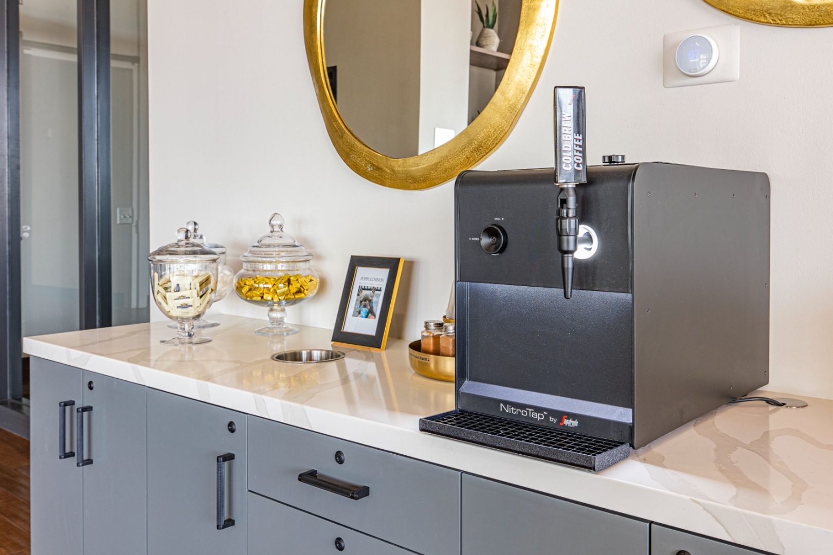 Coffee setup in the resident common area